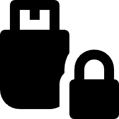 Usb Stick Lock Icon from Nova Solid Set