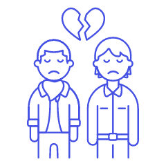 Gay Breakup 4 Illustration from UX Line Set