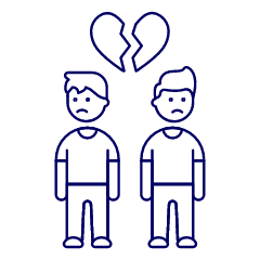 Gay Breakup 7 Illustration from UX Line Set
