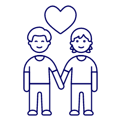 Gay Holding Hand 4 Illustration from UX Line Set