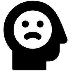 Sadness Emotions 1 Icon from Ultimate Bold Set