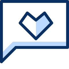 Bubble Chat Favorite Heart 2 Icon from Cyber Duotone Set
