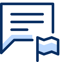 Bubble Chat Text Flag Icon from Cyber Duotone Set