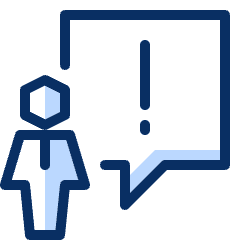 User Chat Warning 1 Icon from Cyber Duotone Set