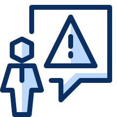 User Chat Warning 3 Icon from Cyber Duotone Set