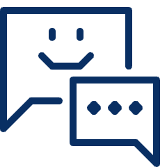Bubble Chat Double Typing Smiley Face 3 Icon from Cyber Line Set