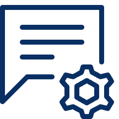 Bubble Chat Text Setting Icon from Cyber Line Set