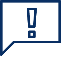 Bubble Chat Warning 1 Icon from Cyber Line Set
