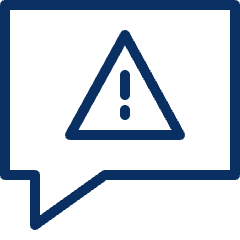 Bubble Chat Warning 2 Icon from Cyber Line Set