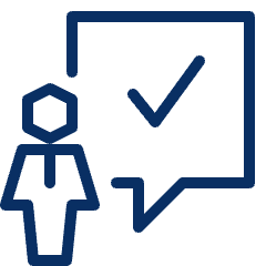 User Chat Check Icon from Cyber Line Set