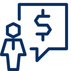 User Chat Dollar Icon from Cyber Line Set