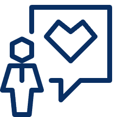 User Chat Favorite Heart Icon from Cyber Line Set