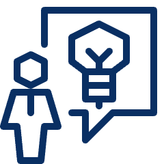 User Chat Idea Icon from Cyber Line Set
