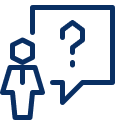 User Chat Question Icon from Cyber Line Set