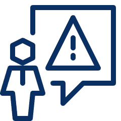 User Chat Warning 3 Icon from Cyber Line Set