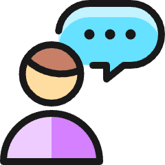 Messages People Man Bubble Oval 1 Icon from Ultimate Colors Set