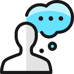 Messages People Person Bubble Icon from Ultimate Colors Set