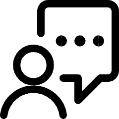 Messages People Person Bubble Square 1 Icon from Ultimate Regular Set