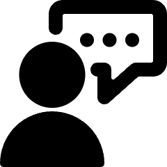 Messages People Person Bubble Square 1 Icon from Ultimate Bold Set