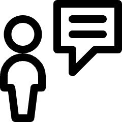 Messages People User Bubble Square Icon from Ultimate Regular Set