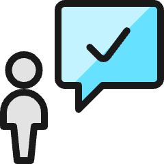 Messages People User Check Icon from Ultimate Colors Set