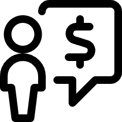 Messages People User Dollar Icon from Ultimate Regular Set