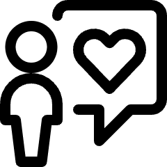 Messages People User Heart Icon from Ultimate Regular Set