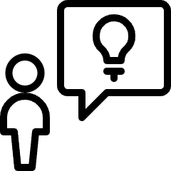 Messages People User Idea Icon from Ultimate Light Set