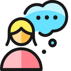 Messages People Woman Bubble 1 Icon from Ultimate Colors Set