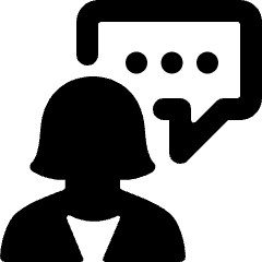 Messages People Woman Bubble Square Icon from Ultimate Bold Set