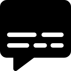 Comment Box Icon from Ultimate Bold Set