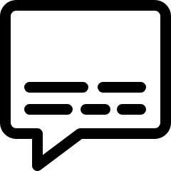 Comment Box Icon from Ultimate Regular Set