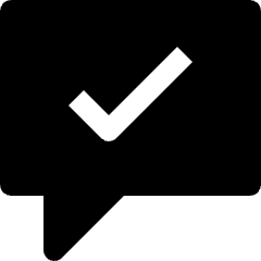 Message Chat Check Icon from Nova Solid Set