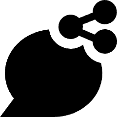 Message Chat Circle Share Icon from Nova Solid Set