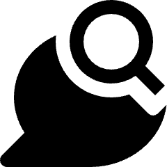 Message Chat Round Search Icon from Nova Solid Set