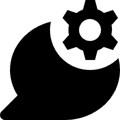Message Chat Round Setting Icon from Nova Solid Set