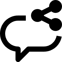 Message Chat Round Share 1 Icon from Nova Line Set