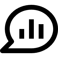 Message Chat Round Statistics Icon from Nova Line Set