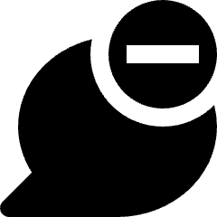 Message Chat Round Subtract Remove Icon from Nova Solid Set