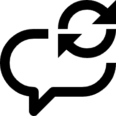 Message Chat Round Sync Refresh 1 Icon from Nova Line Set