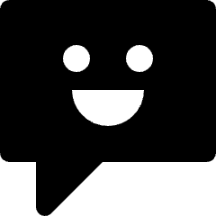 Message Chat Smiley Face Icon from Nova Solid Set
