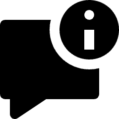 Message Chat Square Information Icon from Nova Solid Set