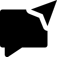 Message Chat Square Send Icon from Nova Solid Set