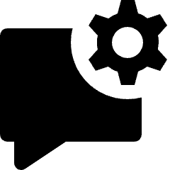 Message Chat Square Setting Icon from Nova Solid Set