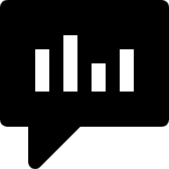 Message Chat Statistic Icon from Nova Solid Set
