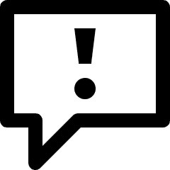 Message Chat Warning Icon from Nova Line Set