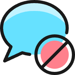 Messages Bubble Disable Icon from Ultimate Colors Set