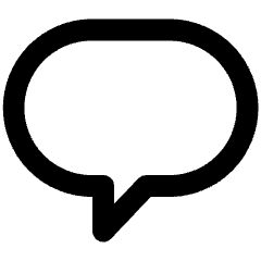 Messages Bubble Empty Alternate Icon from Ultimate Bold Set