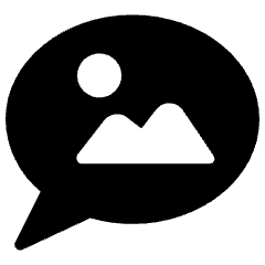 Messages Bubble Image Icon from Ultimate Bold Set