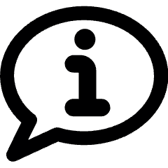 Messages Bubble Information Alternate Icon from Ultimate Bold Set